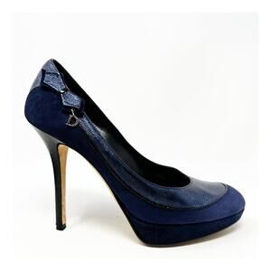 Christian Dior Bow Platform Charm Heels Womens Size EU 39